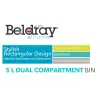 Cubo de basura de doble compartimento Beldray LA035235BLKFEU7 5 litros Negro