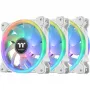 Ventilador para radiador Thermaltake SWAFAN 12 RGB TT Premium Edition CL-F145-PL12SW-A, 120 mm, aspas reverse, 3 uds. con controlador, blanco
