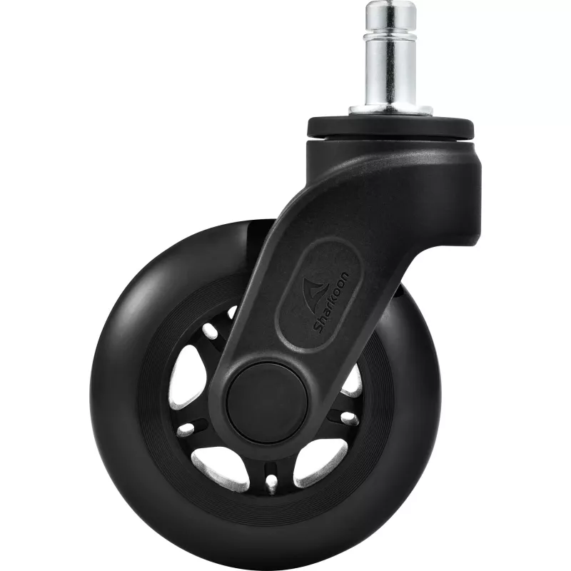 Ruedas Sharkoon SW10 negras de PU plástico