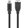 Wentronic goobay - Cable USB - Micro-USB Type-B (conector macho) a USB-C (conector macho) - USB 3.1 - 60 cm - conector C reversible (67995)