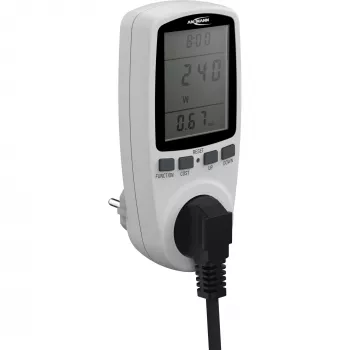 Medidor de consumo eléctrico ANSMANN APM2 120-0007 con pantalla LCD