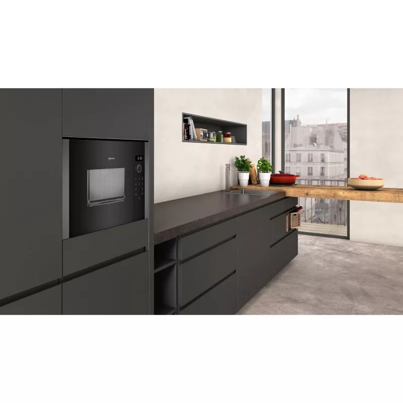Microondas Neff HLAWD23G0 grafito microondas solo de encastre 20 L 800 W