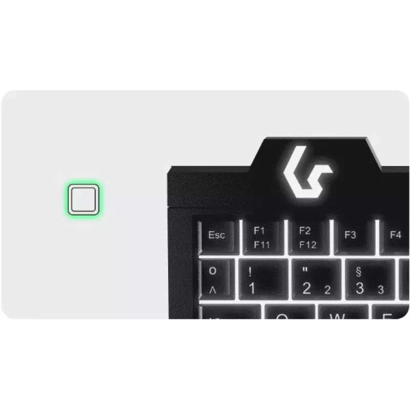 Teclado KeySonic KSK-3210ELU (DE) home USB QWERTZ alemán negro