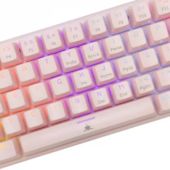 Teclado mecánico gaming White Shark Wakizashi GK-002421V2 rosa US-Blue-Layout