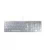 Teclado CHERRY KC 6000 slim universal USB QWERTZ alemán plateado