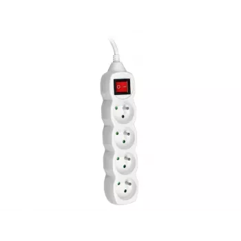 PowerWatch 3 m (4 tomas) blanco con interruptor