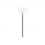 Wentronic goobay - Alargador con carrete - 100,0m - UTP - CAT 5e - Exterior, cable flexible - Negro (57196)