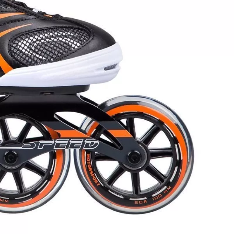 Patines en línea Nils Extreme NA1060S negro-naranja talla 41