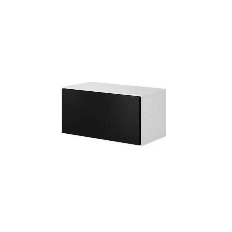 Conjunto de muebles de salón Cama ROCO 2 (2xRO1 + 4xRO3) blanco/blanco/negro
