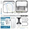 QuWireless QuMax A360M antena LTE + Wi-Fi direccional para Teltonika RUT360, PoE/LAN, 4–6 dBi, polarización vertical, IP67, blanca