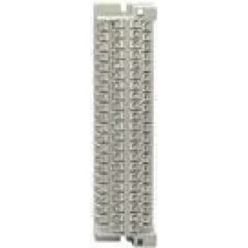 Rutenbeck AsLe B 20 S/L - bloque terminal - 20 pares con conexiones de tornillo/soldadura - gris claro, RAL 7035 (260001)