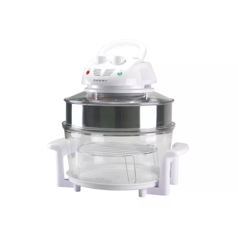 Vaporera eléctrica Beper BF.640 2 niveles, temporizador ajustable, vaporera de sobremesa
