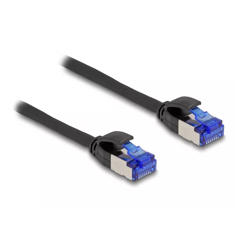 Cable de red DeLOCK RJ45 Cat.6A S/FTP slim 1m negro