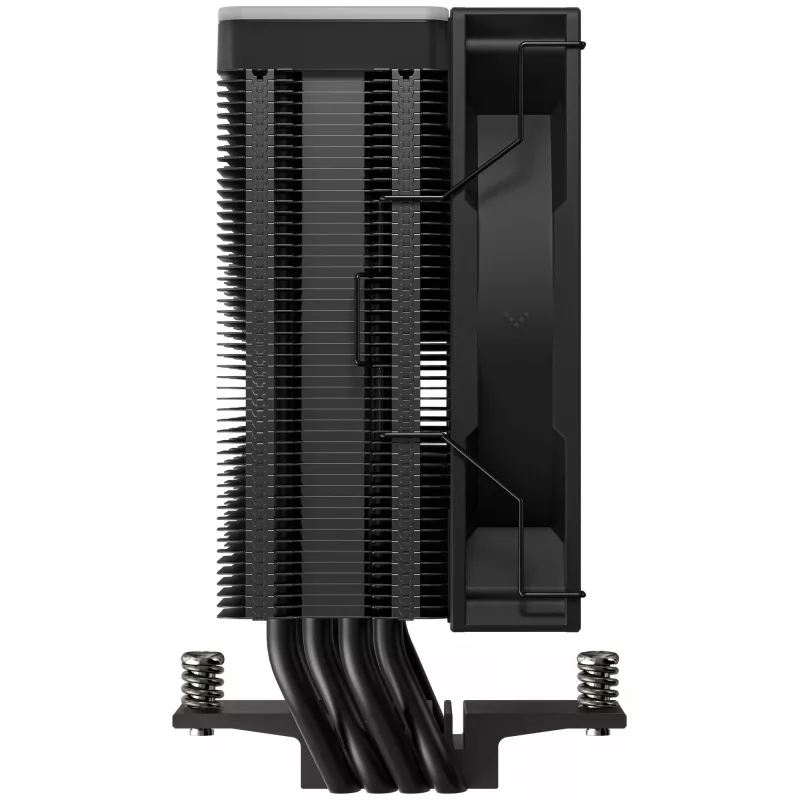 Ventilador DeepCool AG400 BK ARGB V2 120 mm negro — ventilador de CPU de 120 mm con rodamiento hidráulico, compatibilidad multisocket