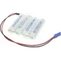 Batería Panasonic 4 Mignon (AA) cable, conector NiMH serie eneloop F1x4 Graupner 4,8 V 1900 mAh (124006)
