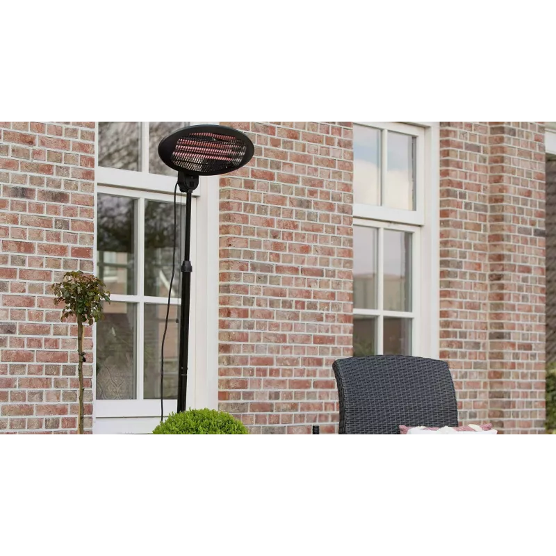 Calefactor eléctrico Sunred SMQ2000A para interior y exterior negro 2000 W calefactor eléctrico de cuarzo