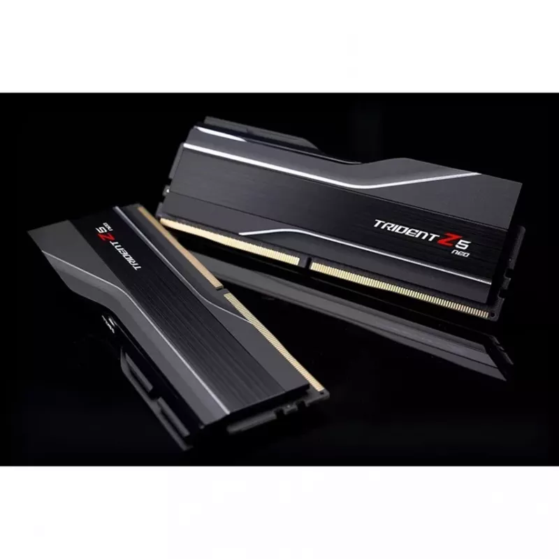DIMM 64 GB DDR5-6000 (2x 32 GB) Dual-Kit, memoria RAM negra, F5-6000J3238G32GX2-TZ5N, Trident Z5 NEO, AMD EXPO