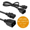 Cable de alimentación Qoltec 53991 negro 1,2 m C20 C13 hembra