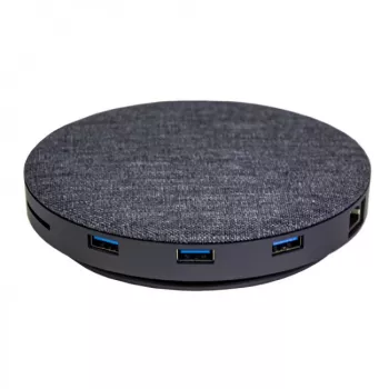Docking station USB-C 12 en 1 Devia con cargador inalámbrico