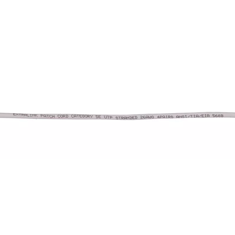 Cable de parcheo de red Extralink Cat5e UTP 5 m — RJ-45 a RJ-45, gris