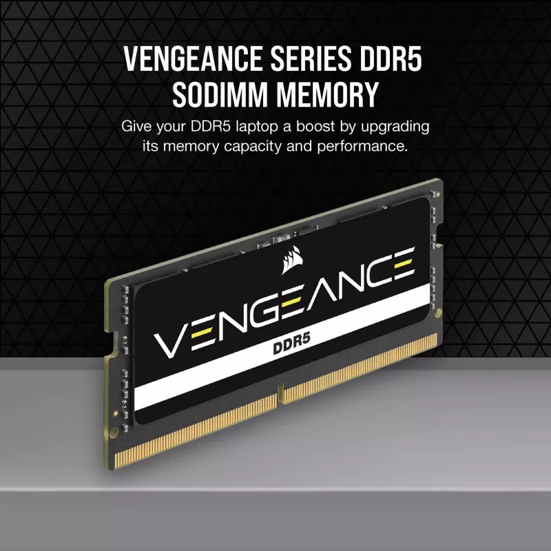 SO-DIMM 64 GB DDR5-5600 (2x 32 GB) kit dual, memoria negra, CMSX64GX5M2A5600C48, Vengeance
