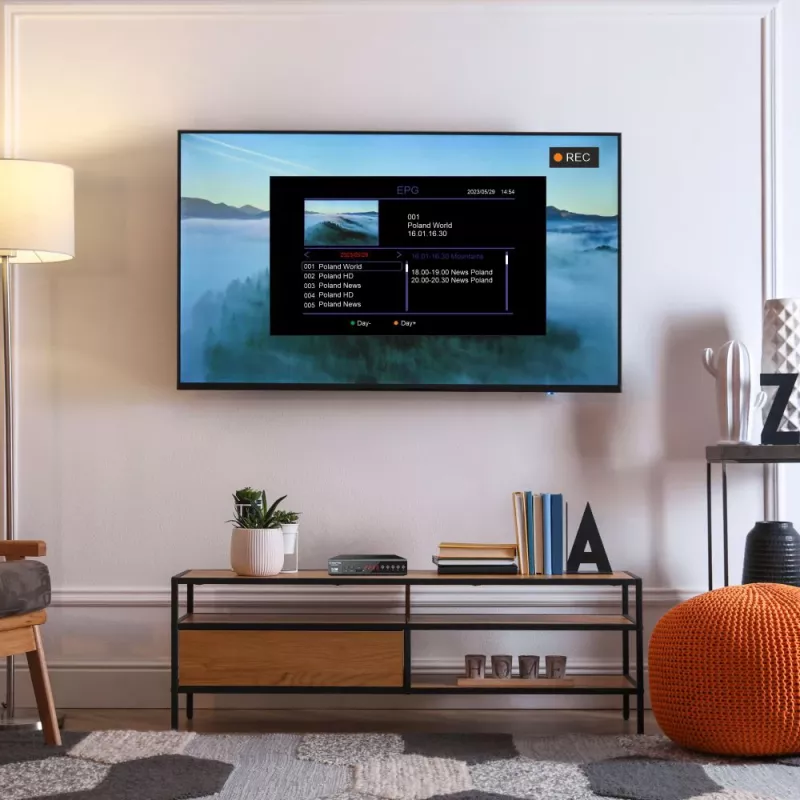 Receptor de TV digital MANTA DVBT025PRO DVB-T2 compatibilidad Full HD grabación USB