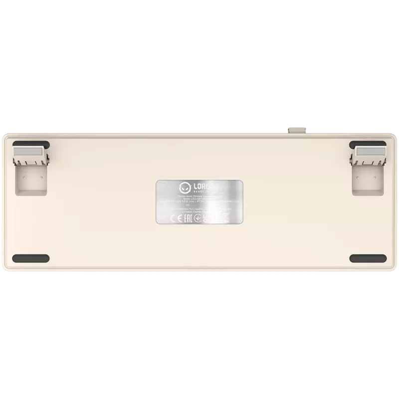 Teclado gaming mecánico inalámbrico LORGAR KBP70MW distribución 65% beige