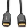 Lindy Cable activo DisplayPort 1.4 a HDMI 8K60 de 3 m, 3 m, DisplayPort, HDMI, conector macho, conector macho, recto