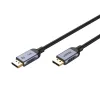 UNITEK C1628GY01-1.5M Cable DisplayPort Negro, Gris