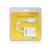 Adaptador de cable de vídeo DeLOCK 61766 0,125m VGA DisplayPort blanco