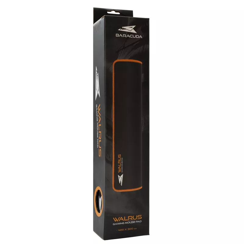 Alfombrilla de ratón Baracuda BGMP-021 Walrus negro/naranja 400x300 L