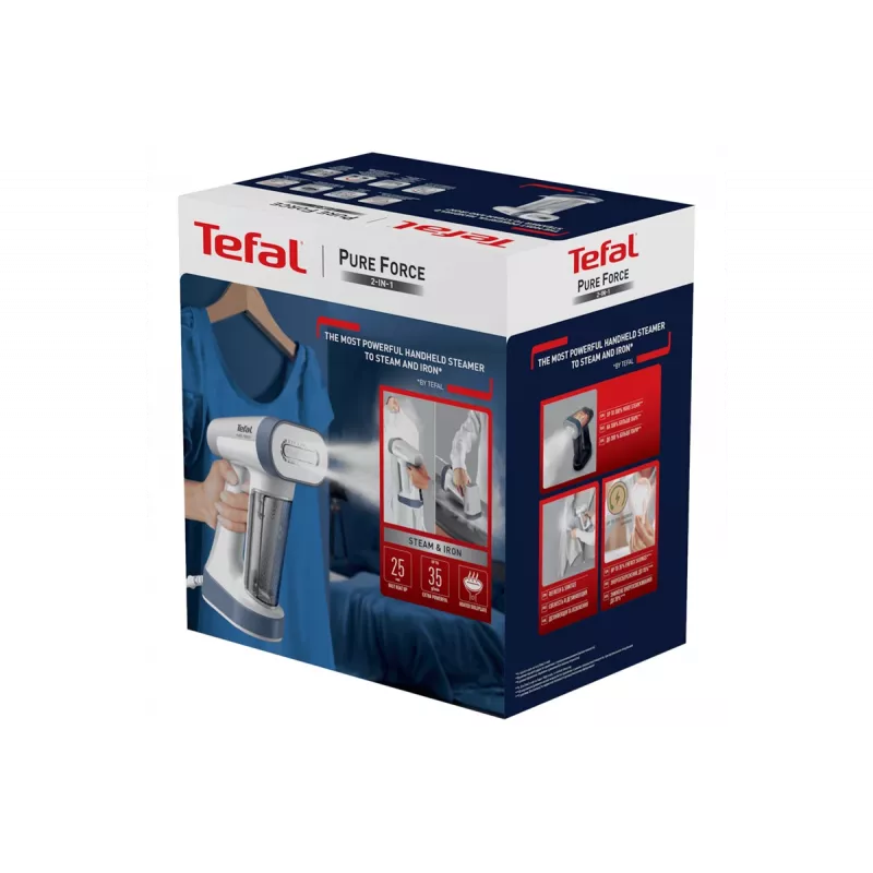 Limpiador a vapor de mano Tefal DT8722E0, 1800 W, depósito de agua 0,18 L