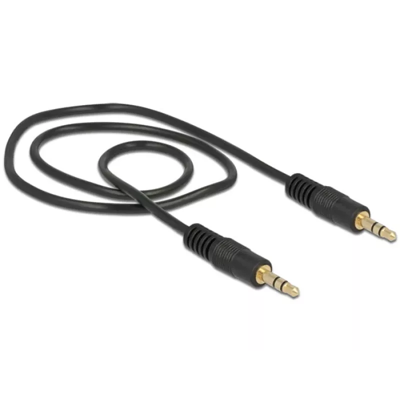 Cable de audio DeLOCK 0,5 m 3,5 mm conector macho/conector macho