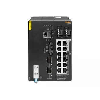 Hewlett Packard Enterprise HPE Aruba 4100i - Switch - 8 x 10/100/1000 (PoE Class 4) + 4 x 10/100/1000 (PoE Class 6) + 2 x SFP+ - montaje en carril DIN - PoE Class 4 / PoE Class