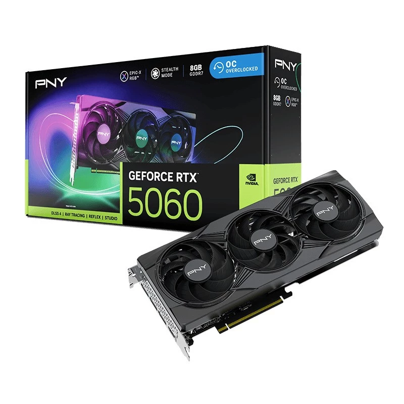Tarjeta gráfica PNY GeForce RTX 5060 OC 8GB
