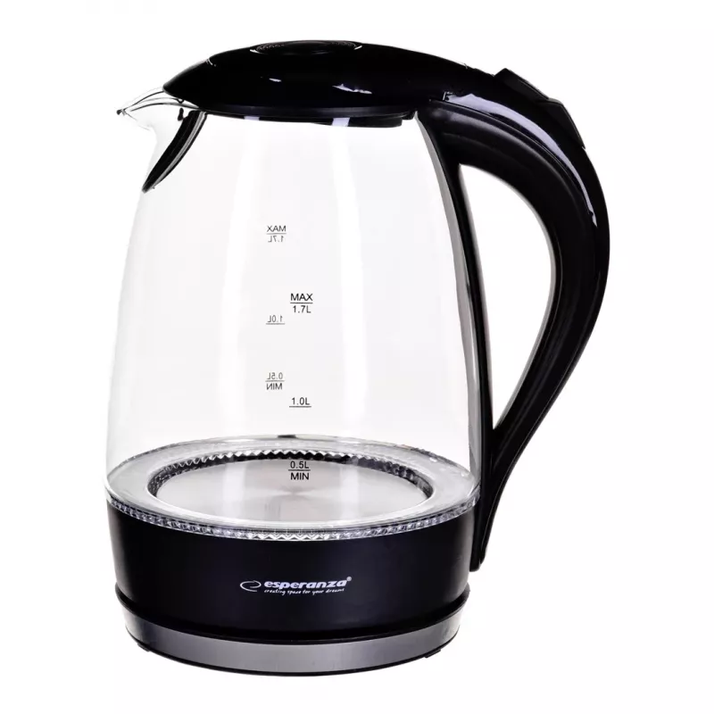 Hervidor Esperanza Salto Angel EKK011K 2200W 1,7l negro (EKK011K)