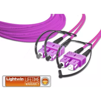 Lightwin LDP-50 SC-SC 2.0 OM4 cable de fibra óptica 2 m magenta (LDP-50 SC-SC 2.0 OM4)