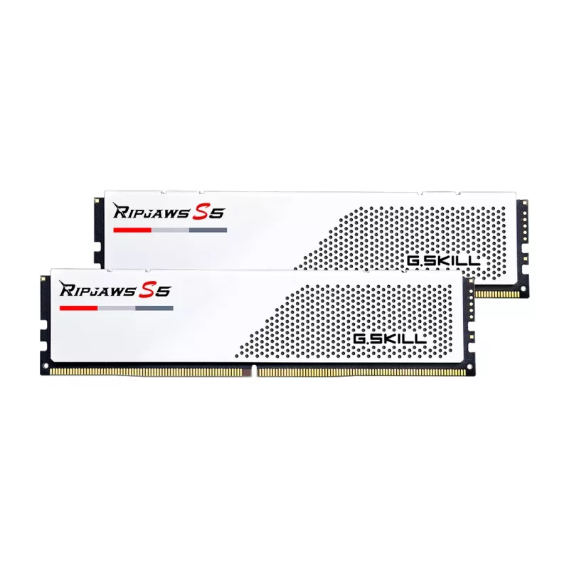 DIMM 32 GB DDR5-5600 (2x 16 GB) Dual-Kit, memoria blanca, F5-5600J4040C16GX2-RS5W, Ripjaws S5, INTEL XMP