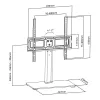 Soporte de TV MACLEAN MC-450 para TVs de 32–65 pulgadas, carga máx. 40 kg, VESA hasta 400×400, base de mesa/escritorio