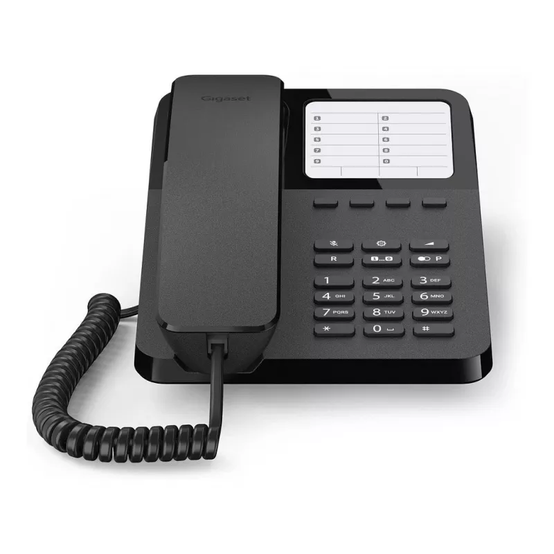 Gigaset DESK 400, Teléfono analógico, Auricular con cable, 10 entradas, Negro - Gigaset DESK 400. Tipo: Teléfono analógico