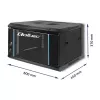 Armario RACK Qoltec 54462 19 | 6U | 600 x 370 x 450