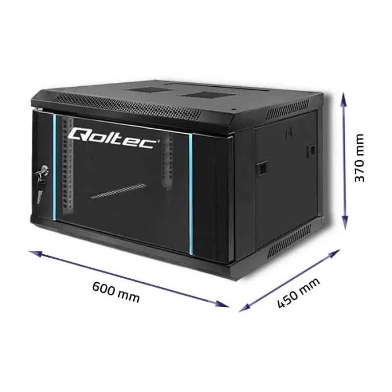 Armario RACK Qoltec 54462 19 | 6U | 600 x 370 x 450