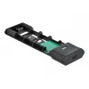 Carcasa externa combo USB Type-C DeLOCK para SSD M.2 NVMe PCIe o SATA - carcasa de almacenamiento - M.2 - tarjeta M.2 NVMe / SATA 10Gb/s - USB 3,2 (Gen 2) (4263