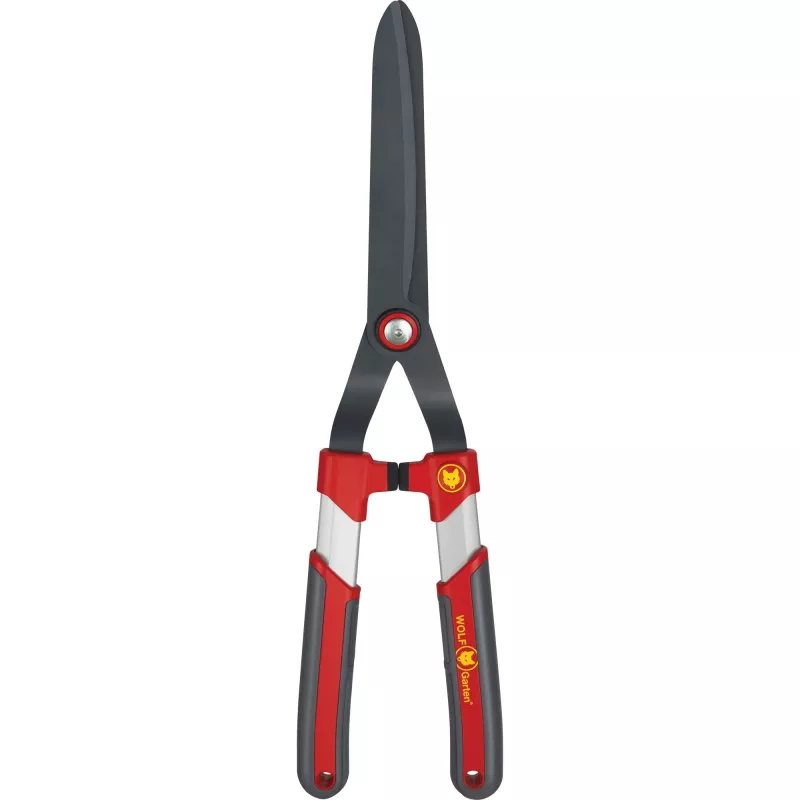 Tijeras de seto WOLF-Garten HS-CP con mangos pequeños de aluminio, rojo/gris