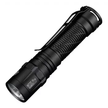 Linterna de mano Nitecore MT2C Pro, LED compacta de aluminio, recargable por USB, 50 lm mín, sumergible 2 m, resistente a impactos, 117,5 mm, 64 g, negra