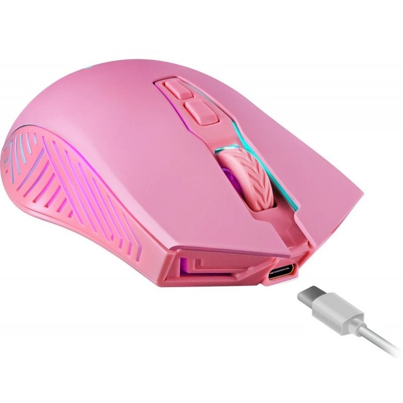 Ratón gamer inalámbrico DEFENDER P ANDORA PINK interfaz