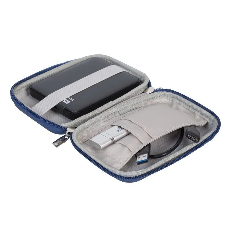 Funda Rivacase 9101 (PU) para HDD azul claro