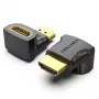 Adaptador Vention HDMI de 90 grados conector macho a conector hembra negro