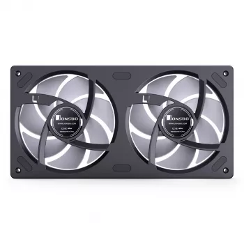 Ventilador Jonsbo ZB-240 240mm ARGB PWM negro — diseño Infinity-Mirror