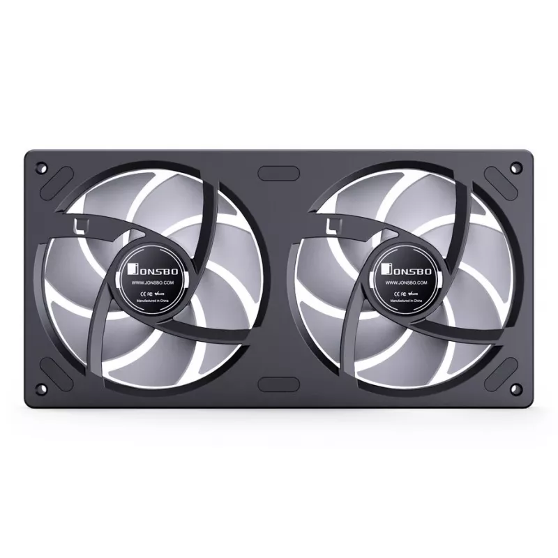 Ventilador Jonsbo ZB-240 240mm ARGB PWM negro — diseño Infinity-Mirror
